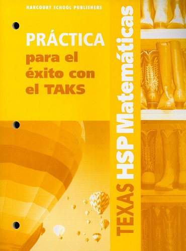 Math, Grade 2 Practice/Taks Success: Harcourt School Publishers Math Texas