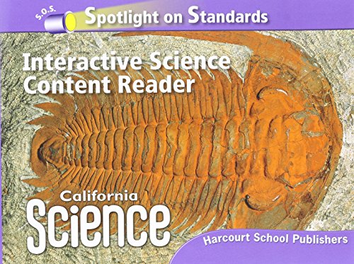 Harcourt School Publishers Science: Interactive Science Cnt Reader Reader Student Edition Science 08 Grade 6: Harcourt School Publishers Science California