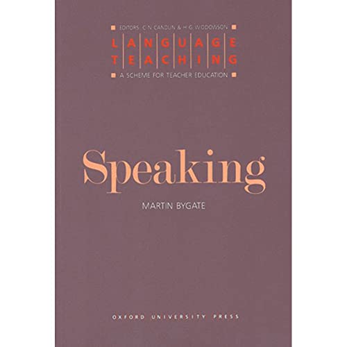 Language Teaching. A Scheme for Teacher's Education. Speaking