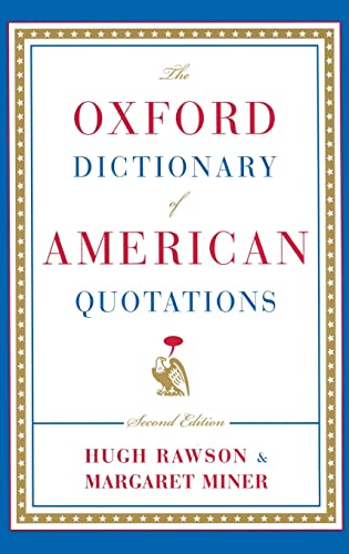 The Oxford Dictionary Of American Quotations