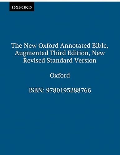 The New Oxford Annotated Bible, Augmented Third Edition, New Revised Standard Version