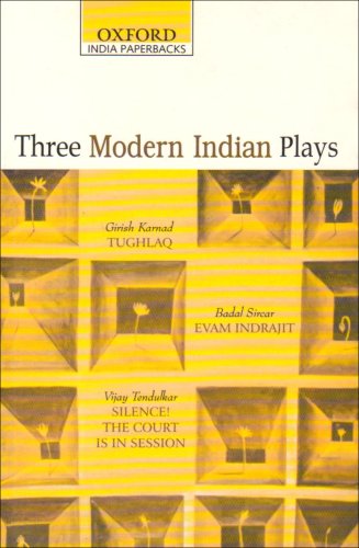 THREE MODERN INDIAN PLAYS (OIP)