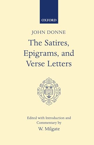 Satires, Epigrams, and Verse Letters (Oxford English Texts)