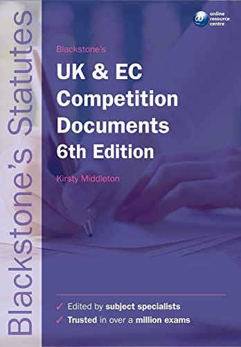 Blackstone's UK and EC Competition Documents