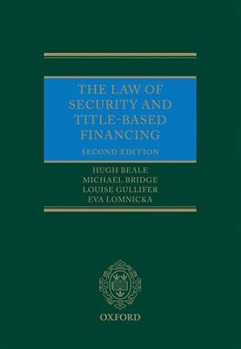 The Law of Security and Title-Based Financing