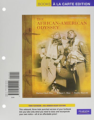 African-American Odyssey, The, Combined Volume, Books a la Carte Plus NEW MyHistoryLab Pegasus -- Access Card Package (5th Edition)
