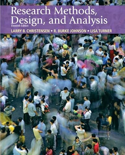 Research Methods, Design, and Analysis (11th Edition)