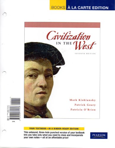 Civilization in the West: Books a La Carte