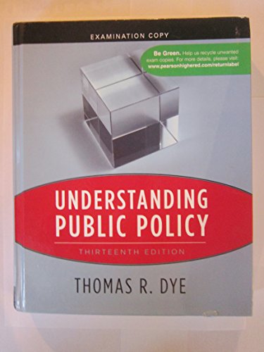 Understanding Public Policy (Examination copy)