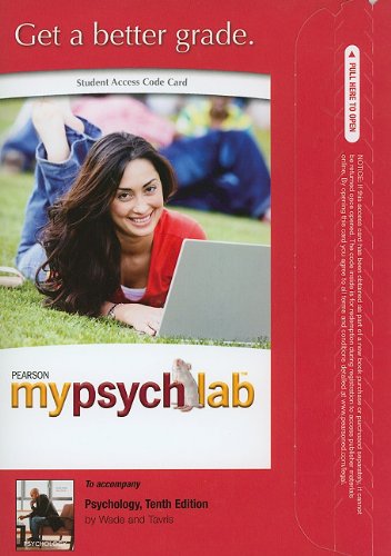 Psychology, Mypsychlab Student Access Code Card