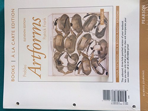 Prebles' Artforms: Books a La Carte Edition