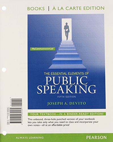 The Essential Elements of Public Speaking