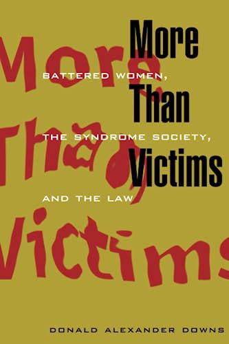 More Than Victims: Battered Women, the Syndrome Society, and the Law (Morality and Society Series)