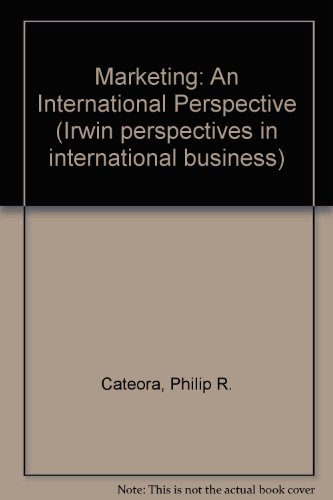 Marketing: An International Perspective