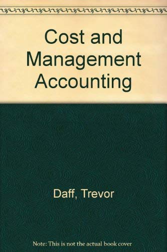 Cost and Management Accounting