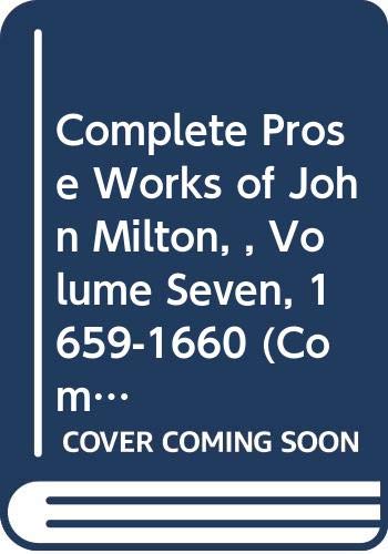 Complete Prose Works of John Milton