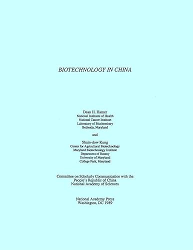 Hamer: Biotechnology In ∗china∗ (pr Only)