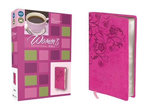 Women's Devotional Bible: New International Version Raspberry Italian Duo-Tone