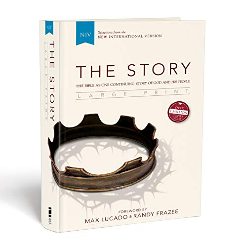 NIV, The Story, Large Print, Hardcover: The Bible as One Continuing Story of God and His People