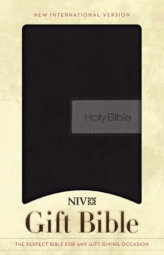 Holy Bible: New International Version, Black/Gray, Italian Duo-tone, Gift Bible