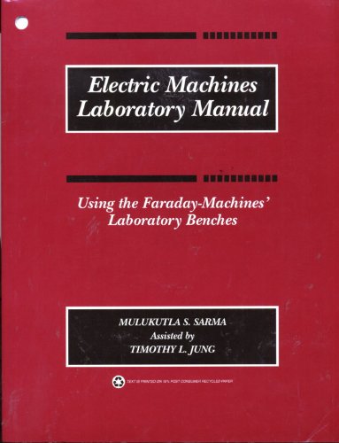Electric Machines Laboratory Manual - Using the Faraday-Machines' Laboratory Benches
