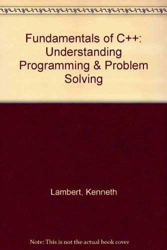 Laboratory Manual for Introductory Programming and Problem Solving with C++