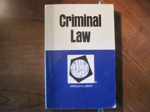 Criminal Law in a Nutshell (Nutshell Series)