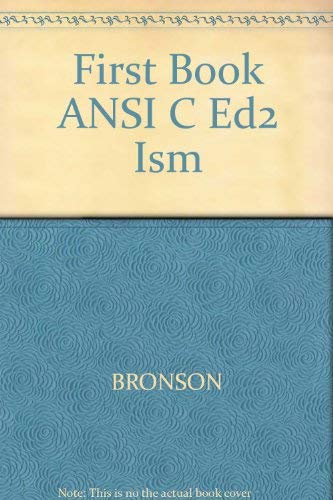 First Book ANSI C Ed2 Ism