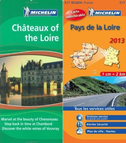 MIchelin Green Guide Pack : Chateaux of the Loire Green Guide in English plus map