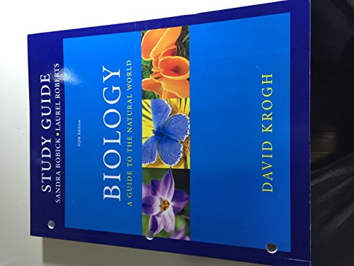 Study Guide for Biology: A Guide to the Natural World