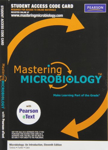 MasteringMicrobiology with Pearson eText -- ValuePack Access Card -- for Microbiology: An Introduction (ME component)