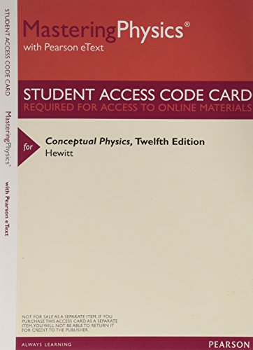 Mastering Physics with Pearson eText -- ValuePack Access Card -- for Conceptual Physics