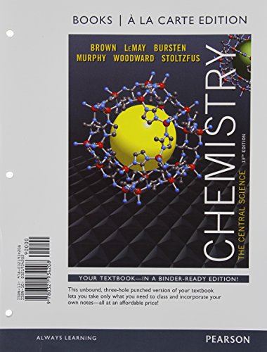 Chemistry: The Central Science, Books a la Carte Plus Mastering Chemistry with eText -- Access Card Package (13th Edition)