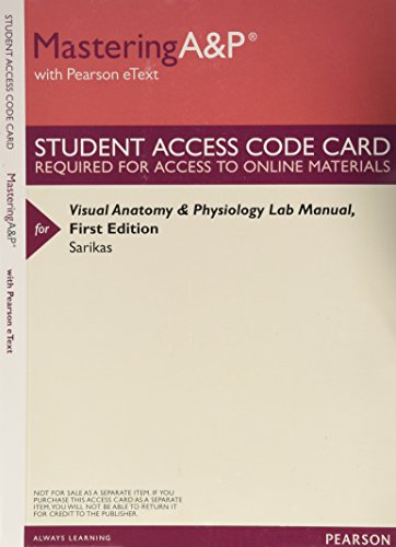 Mastering A&P with Pearson Etext - Valuepack Access Card - for Visual Anatomy & Physiology Lab Manual