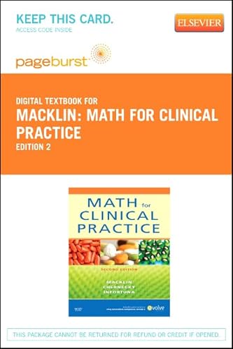 Math For Clinical Practice - Elsevier eBook on VitalSource (Retail Access Card)