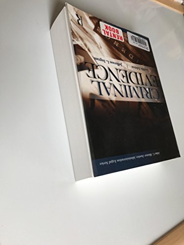 Criminal Evidence (John C. Klotter Justice Administration Legal Series)