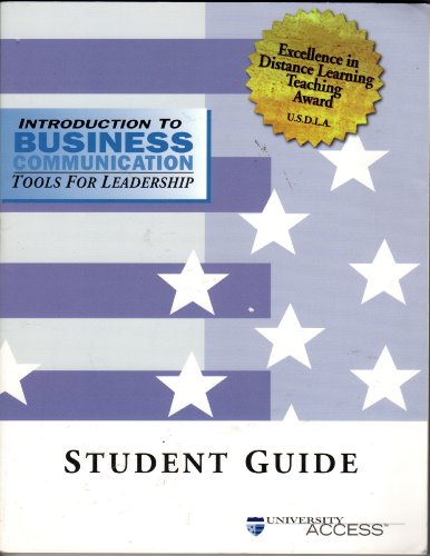 University Access Student Tele-web Guide for Himstreet and Baty's Business Communication