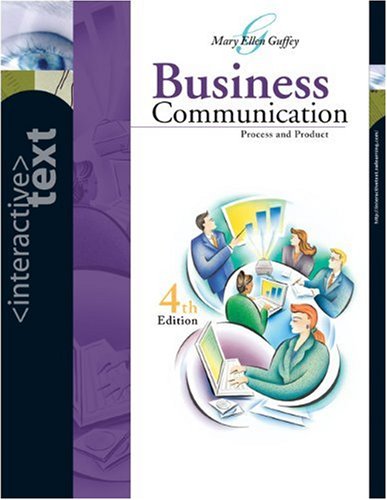 Interactive Text, Business Communication: Process and Product With Access Certificate and Infotrac College Edition