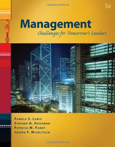 Management: Challenges for Tomorrow's Leaders