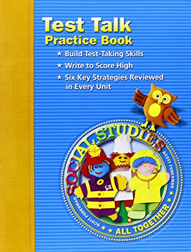 Social Studies: Test Talk Practice Book, Grade 1