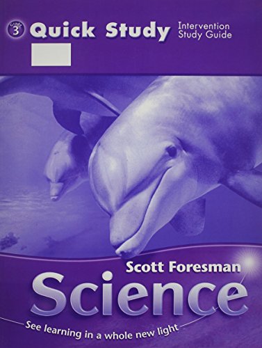 Scott Foresman Science 2006 Quick Study Grade 3
