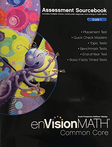 Assessment Sourcebook, Grade 1 (EnvisionMath Commo
