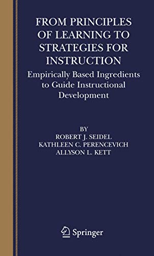 From Principles of Learning to Strategies for Instruction: Empirically Based Ingredients to Guide Instructional Development