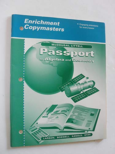 Passport to Algebra and Geometry: Enrichment Copy Masters (Passport to Algebra and Geometry: Enrichm