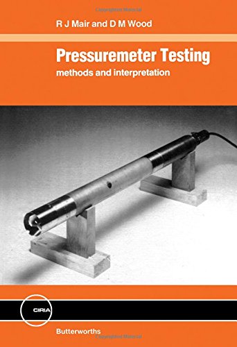 Pressuremeter Testing: Methods and Interpretation (Ciria Ground Engineering Report)