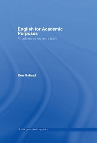 English for Academic Purposes: An Advanced Resource Book