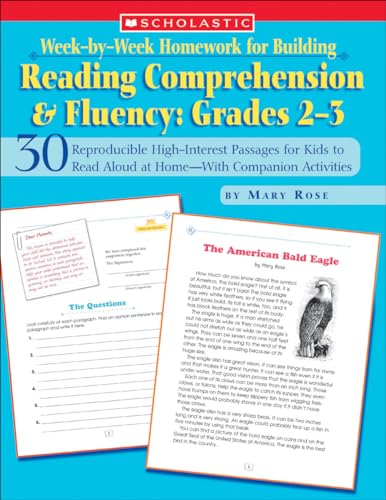 Week-By-Week Homework for Building Reading Comprehension & Fluency: Grades 2-3: 30 Reproducible High-Interest Passages for Kids to Read Aloud at ... for Building Reading Comprehension and)