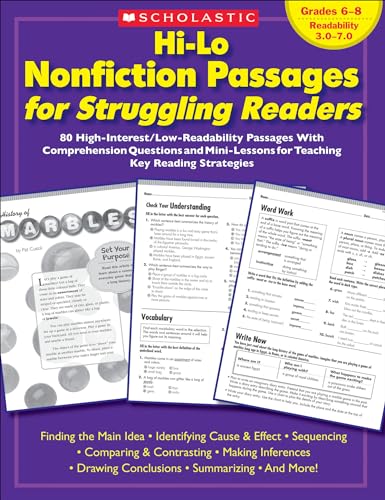 Hi-Lo Nonfiction Passages for Struggling Readers