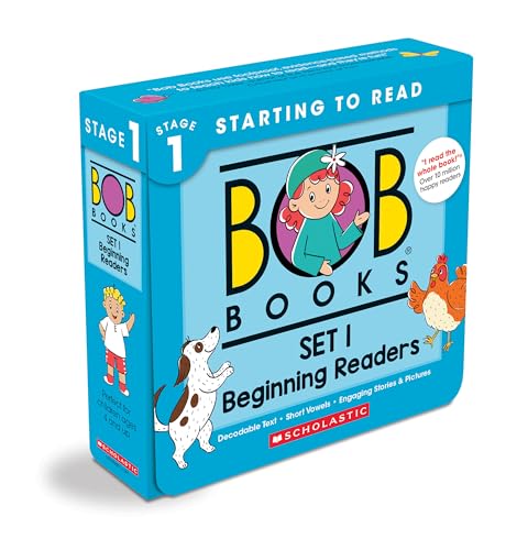 Bob Books - Set 1: Beginning Readers Box Set | Decodable Phonics Books, Ages 4 and up, Kindergarten (Stage 1: Starting to Read)