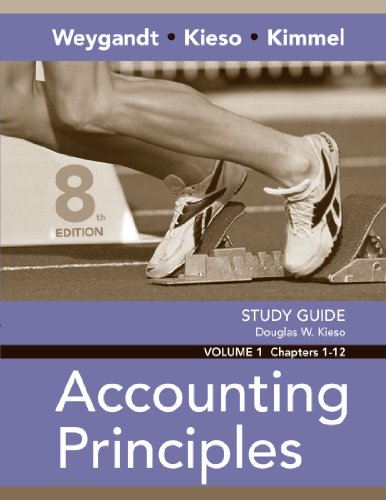 Study Guide, Volume I, Chs. 1-12 to Accompany Accounting Principles